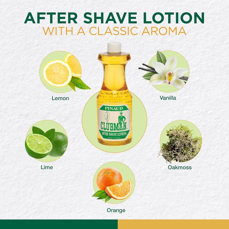 CLUBMAN Pinaud After Shave Lotion - 16 oz - Image 4