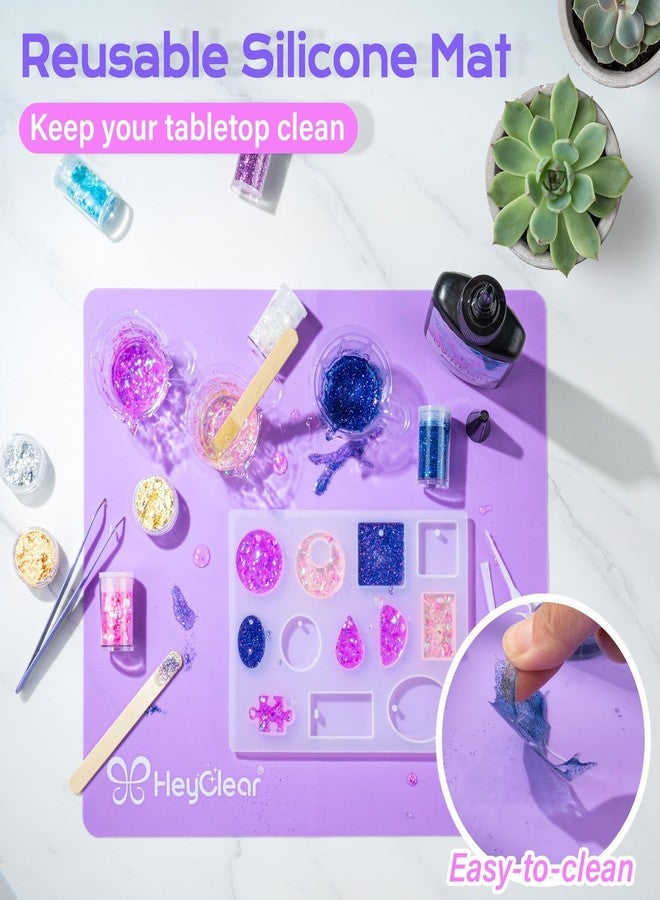HeyClear UV Resin Kit 200g with UV Light, Molds and Casting Tools -Super Clear, Hard, Low Odor, Premixed and Fast Curing for Coating, Jewelry Making, DIY Craft Decorations - Image 5