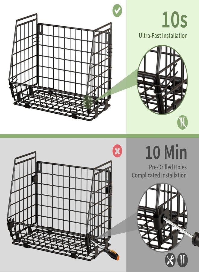 GGIU Wire Fruit Basket for Kitchen Storage: Hanging Fruit Basket for Kitchen Stackable Counter Basket for Vegetable Produce - Counter Potato and Onion Storage for Pantry 3 Pack - Image 3