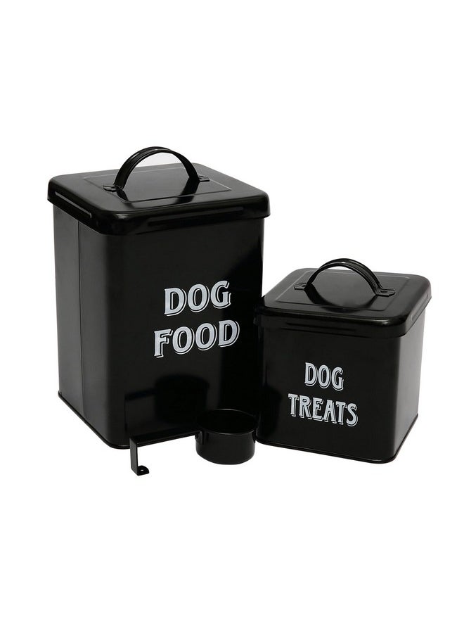 Dog Food Storage Container Farmhouse Pet Food Treats Holder With Lid And Scoop, Perfect Sturdy Canister Tins For Kitchen Countertop, Shelf, Great Gift For Pet Owners  Dog Food  Black - pzsku/ZAB767CDCF8EA524434AFZ/45/_/1726220380/fc53379c-1b83-4ed9-ab7b-78978e0c423a