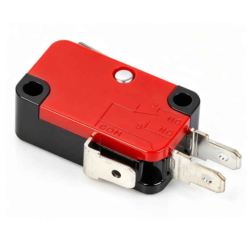 Gebildet جيبيلديت 12 قطعة مفتاح مصغر V-151-1C25 125V/250V 15A مفتاح حد لحظي، 3 دبابيس SPDT أحادي القطب مزدوج الاتجاه مفتاح أساسي مصغر + 24 قطعة طرفية - Image 3