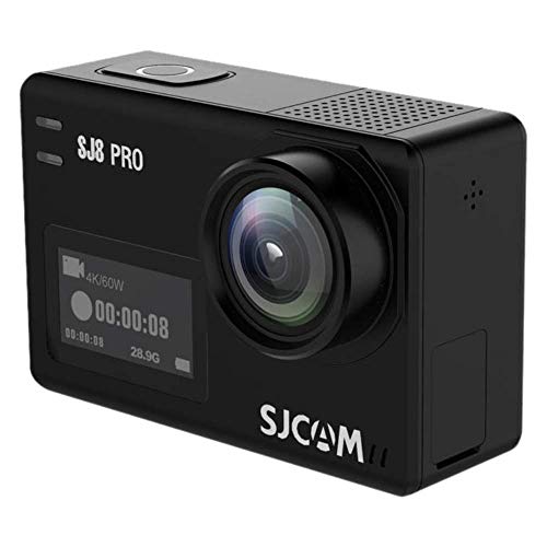 SJCAM SJ8 Pro 12 MP 4K 60fps 2.33" 30M Waterproof IPS Touch Screen Action Camera with 8X Digital Zoom | Gyro Stabilization | Dual Stereo Microphones | Dual Screen | JPEG/RAW Image Format (Black) - Image 1