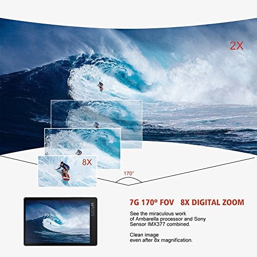 SJCAM SJ8 Pro 12 MP 4K 60fps 2.33" 30M Waterproof IPS Touch Screen Action Camera with 8X Digital Zoom | Gyro Stabilization | Dual Stereo Microphones | Dual Screen | JPEG/RAW Image Format (Black) - Image 4