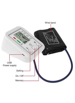 Houmt Portable Blood Pressure Monitor Household Sphygmomanometer Arm Band Type Digital Blood Pressure Meter Tonometer With USB Cable  - Image 4