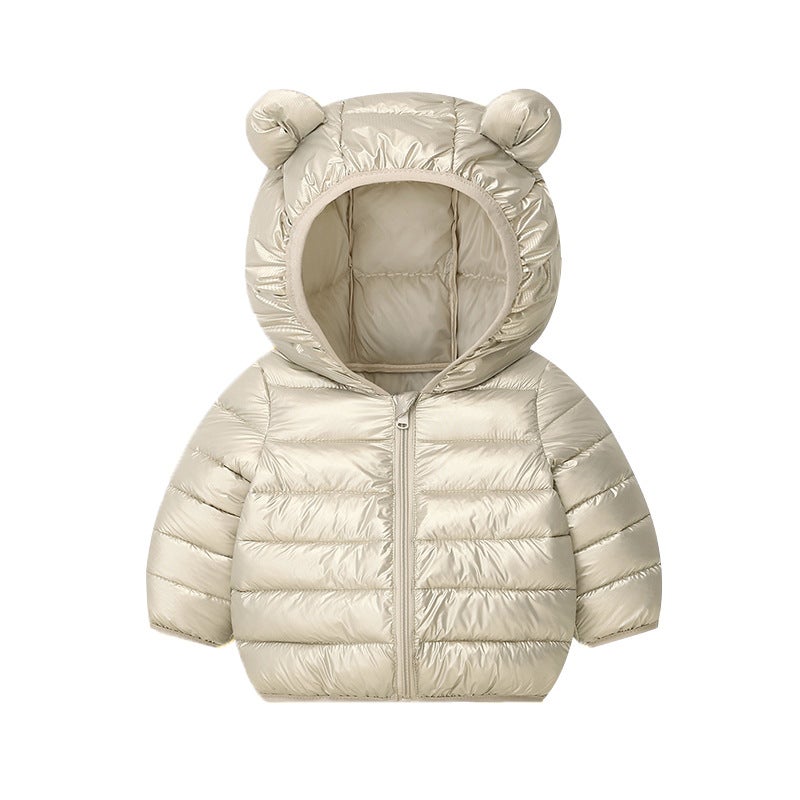 Kids Cotton Candy Color Jacket Autumn Winter Khaki 