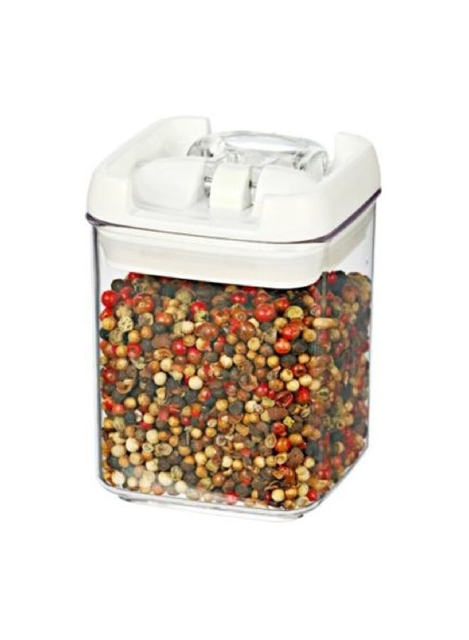 Felli Airtight BPA-Free Acrylic Flip-Tite Square Food Storage Container Clear and White 270 ml NOQ304A-60 - Image 3