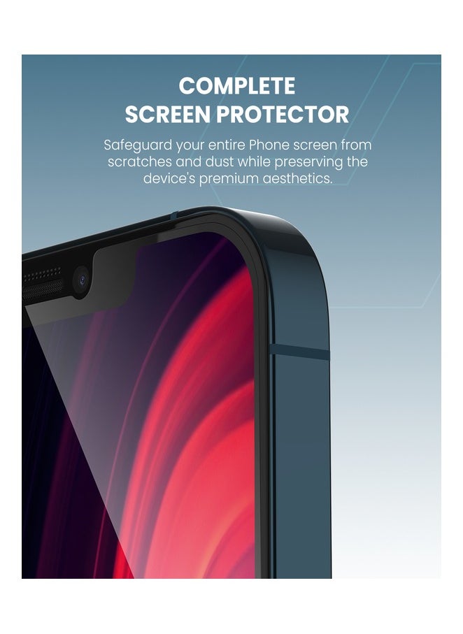 Moxedo Moxedo Ultra Shield Tempered Glass Screen Protector HD Clear 9H Hardness Full Coverage with Auto-Align Easy Applicator for iPhone 12 Pro 6.1 inch  - Image 4