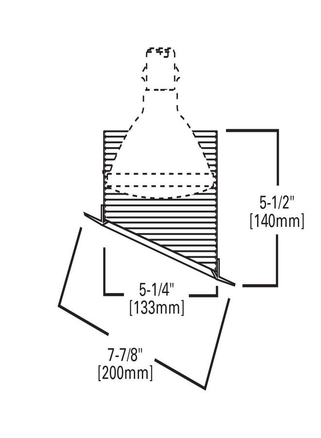 HALO 6 in. Black Recessed Lighting Sloped Ceiling White Trim with Baffle - Image 2