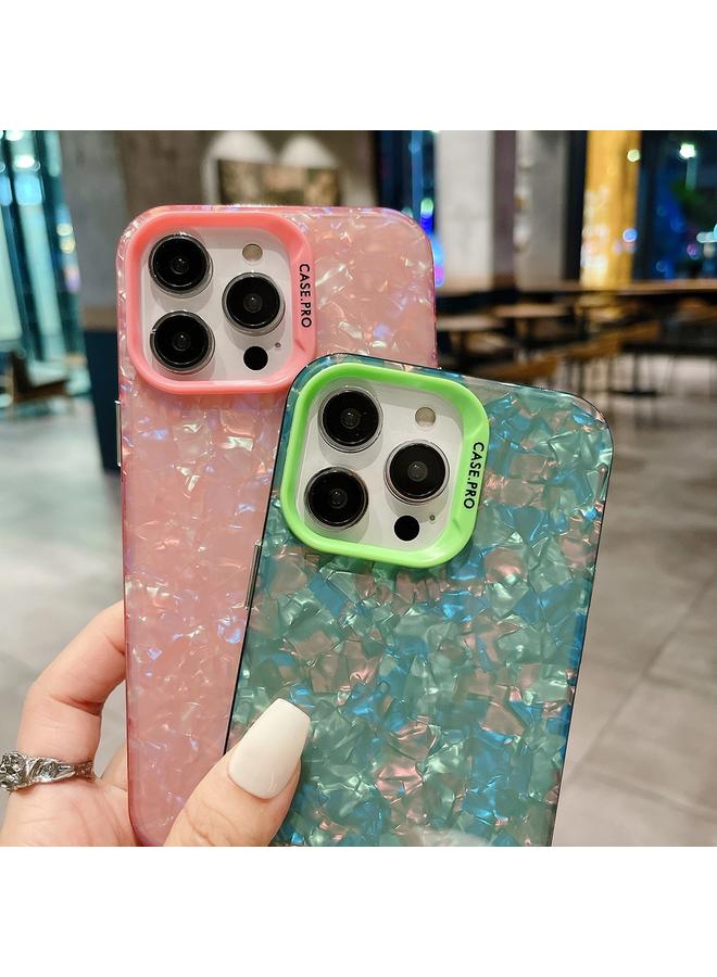 اس-توب جراب لهاتف iPhone X / XS IMD Shell Texture TPU + جراب هاتف أكريليك - Image 3