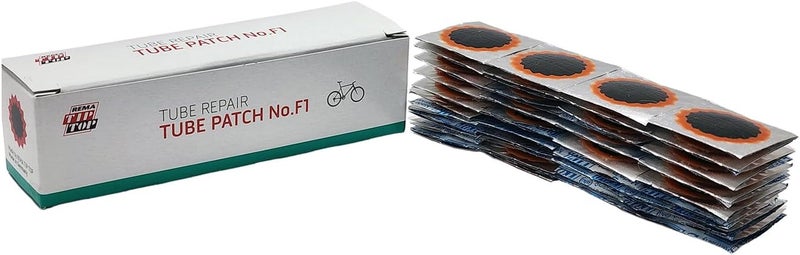 Rema Tip Top Kryptonite Bicycle Puncture Patches - F1 Round (25 mm) - Box of 100, Orange - Image 2