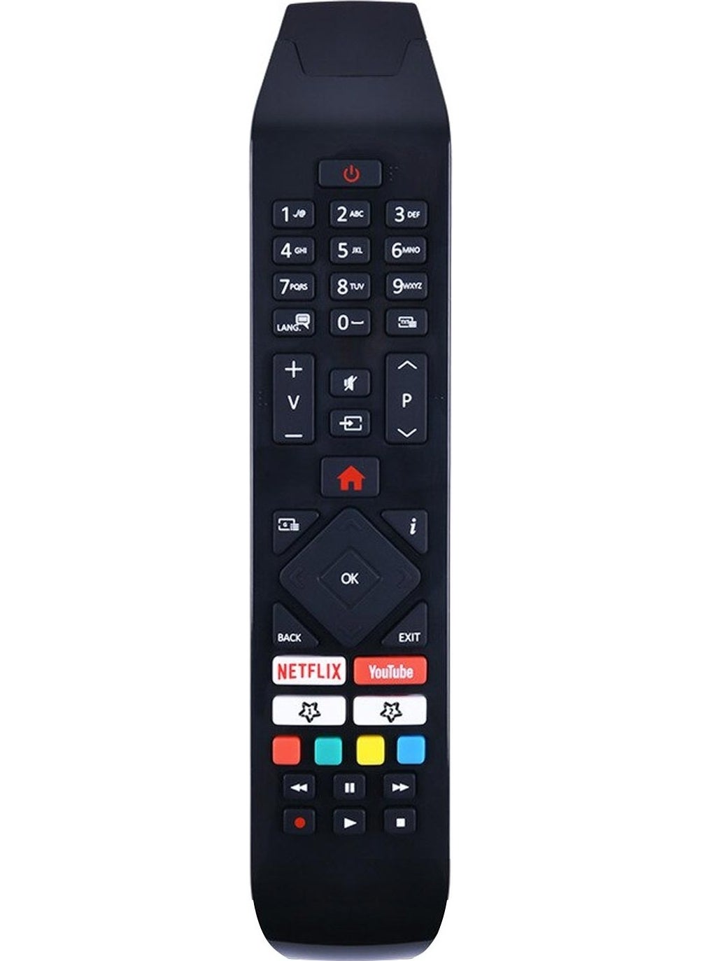 VESTEL LCD LED Remote Netflix Youtube Button2 No Text 