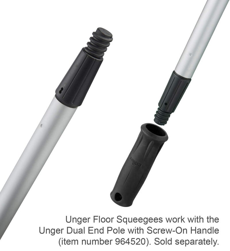 Unger Professional AquaDozer 36â€ MAX Smooth Surface Curved Floor Squeegee, Flood Cleanup Scrubber for Concrete and Asphalt, Cleaning Tool with Rounded Hood, Pushes 2 Times More Water and Debris - Image 2