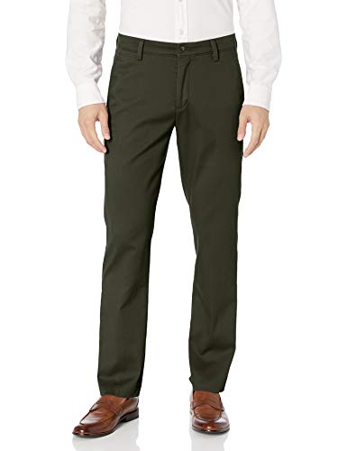 Dockers Men's Slim Fit Easy Khaki Pants, Olive Grove, 32W x 34L - Image 1