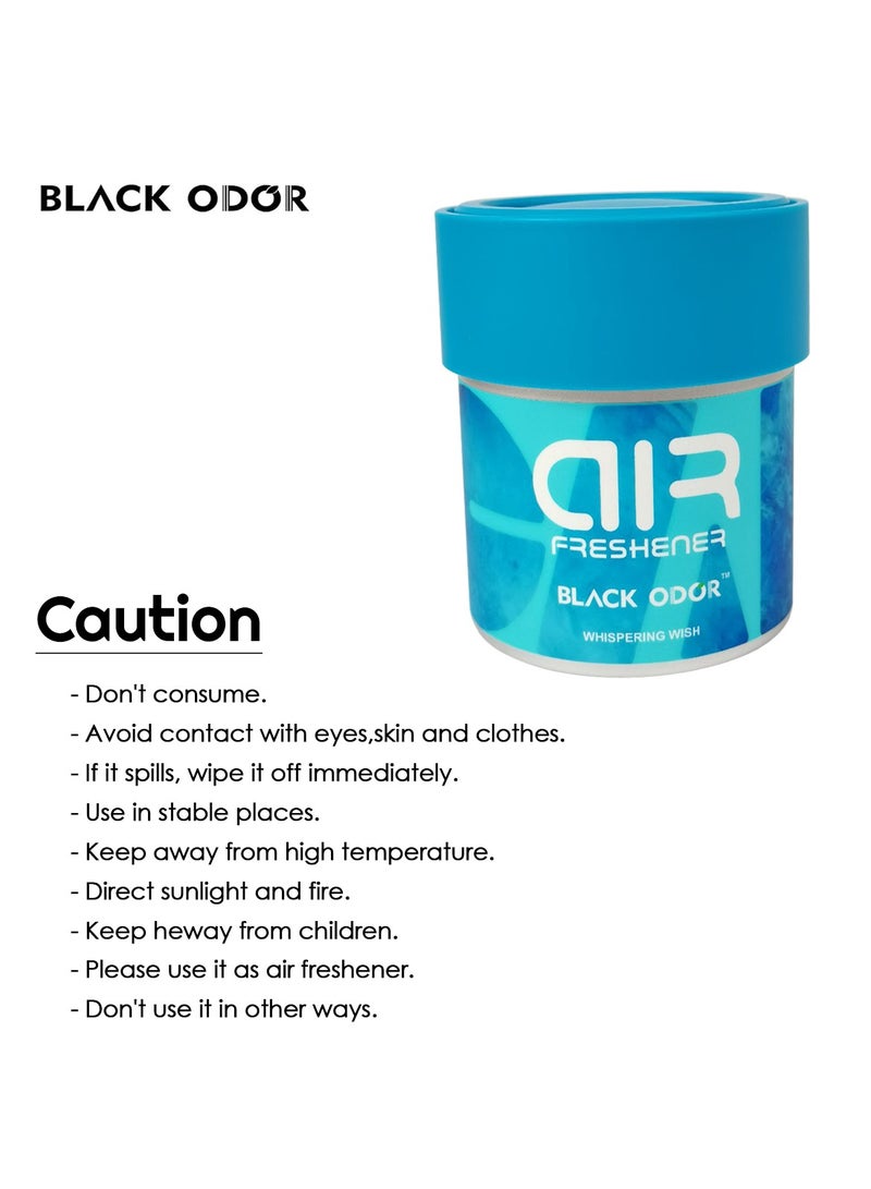معطر جو جل طويل الأمد من بلاك أودور 80 جرام معطر عالي الجودة للمنزل والسيارة WHISPERING WISH BO-22 - Image 4