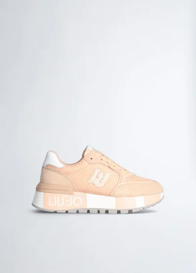 Liu Jo Suede and mesh platform sneakers
