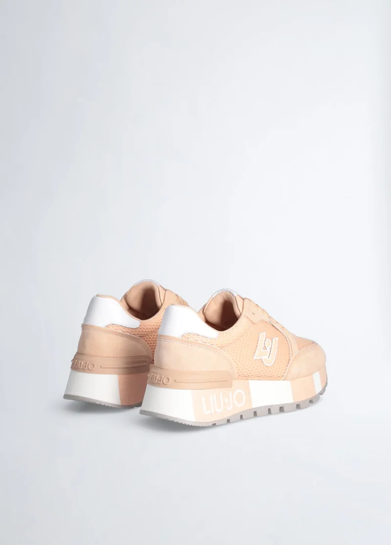 Liu Jo Suede and mesh platform sneakers