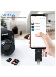 FLOWING SD Card Reader, 6-in-1 USB C/Micro/USB Memory Reader Camera Viewer  - Image 4