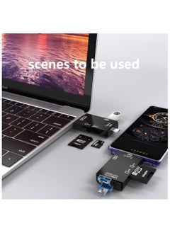 FLOWING SD Card Reader, 6-in-1 USB C/Micro/USB Memory Reader Camera Viewer  - Image 5