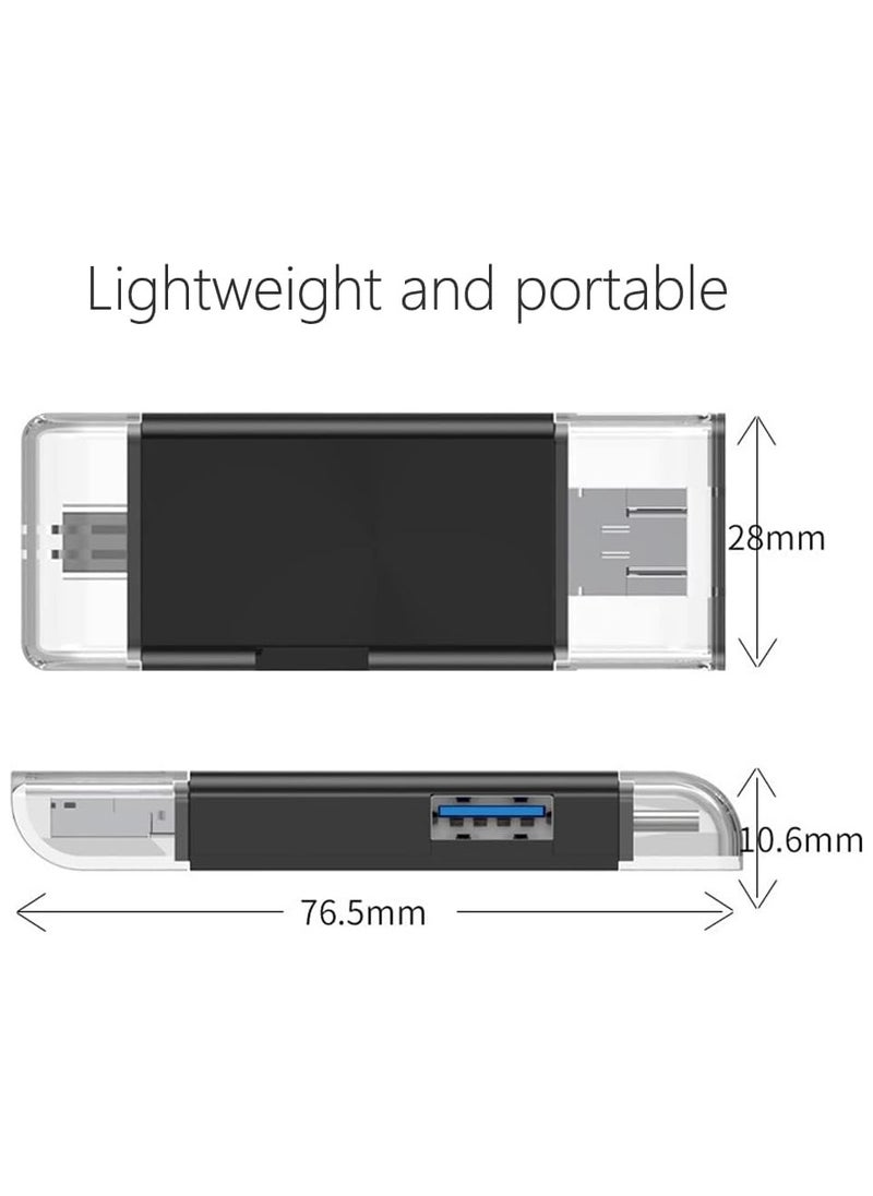 FLOWING - SD Card Reader, 6-in-1 USB C/Micro/USB Memory Reader Camera Viewer - Image 1