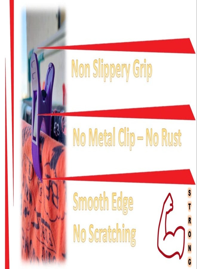 KITSEN 10 Pcs Cloth Drying Clips, Clothes Pegs Packed in Storage Box (Multi Color) - Image 5