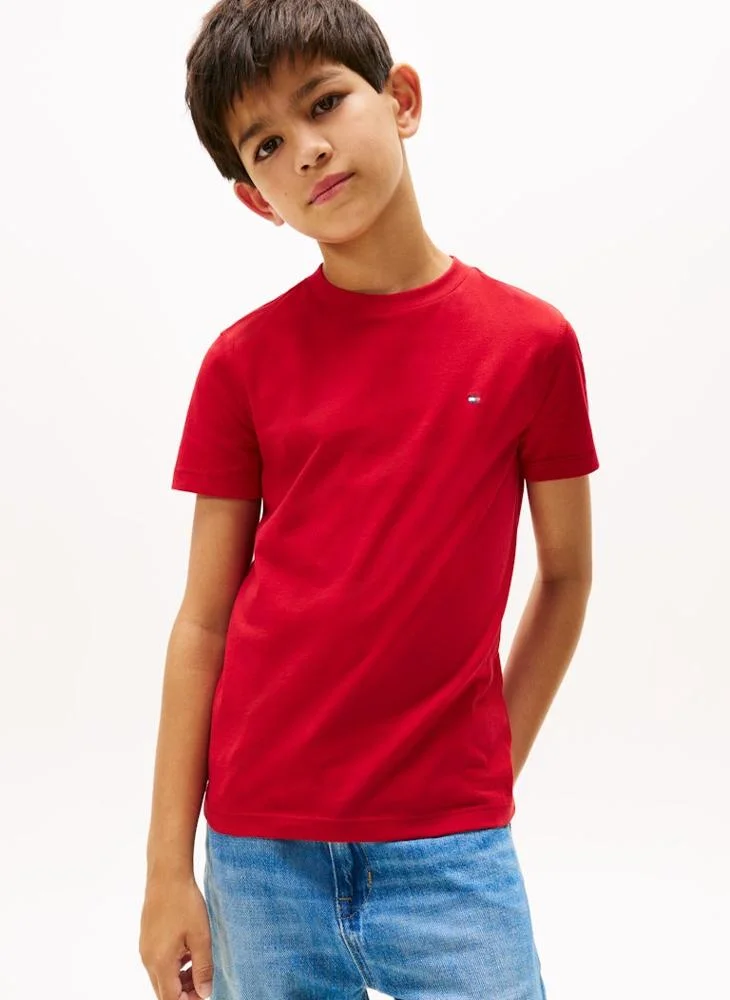 TOMMY HILFIGER Kids Essential Crew Neck T-Shirt
