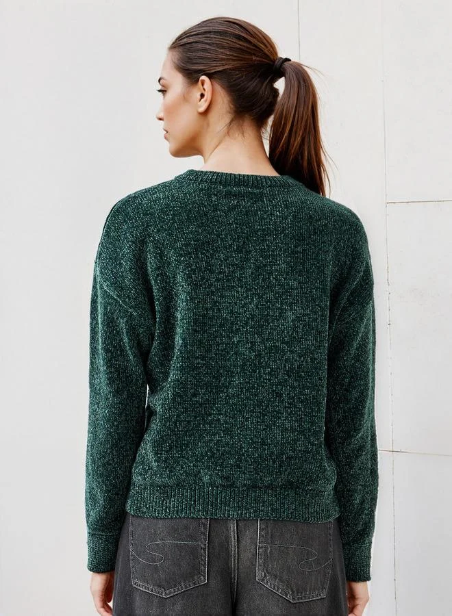 2Xtremz 2Xtremz Textured Chenille Sweater with Long Sleeves