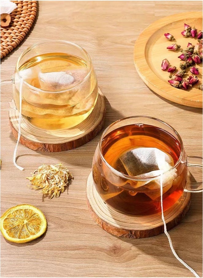 LIVQORA 100-Piece Tea Filter Bags 12×8cm – Food Grade Nylon Drawstring Infuser Bags for Loose Tea, Herbs, Spices, Coffee, Soup - Image 4