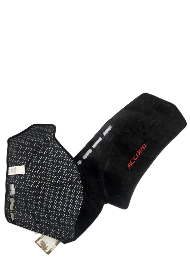 Dashboard cover in thick soft top with non slip layer at the bottom for Honda Accord 2008-2013.