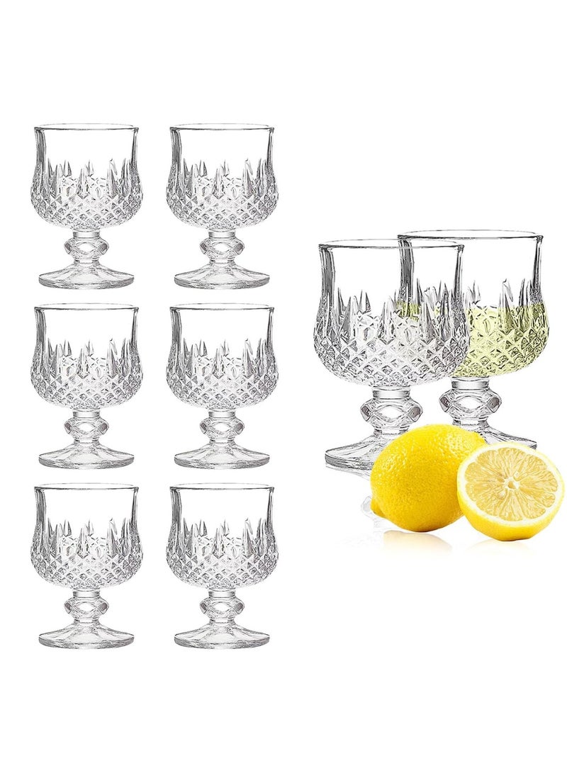 GuRiver 6-Pack Round Clear Glass Juice Cups, 45ml - Versatile Drinking Glasses for Juice, Water, Parties & Gatherings - Image 1