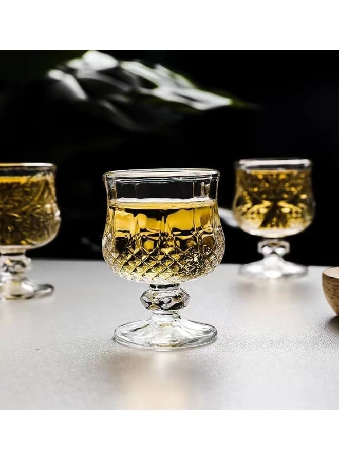 GuRiver 6-Pack Round Clear Glass Juice Cups, 45ml - Versatile Drinking Glasses for Juice, Water, Parties & Gatherings - Image 3