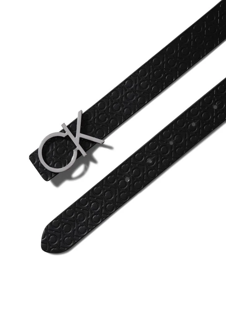 CALVIN KLEIN Logo Detailed Allocated Hole Buckle Belt