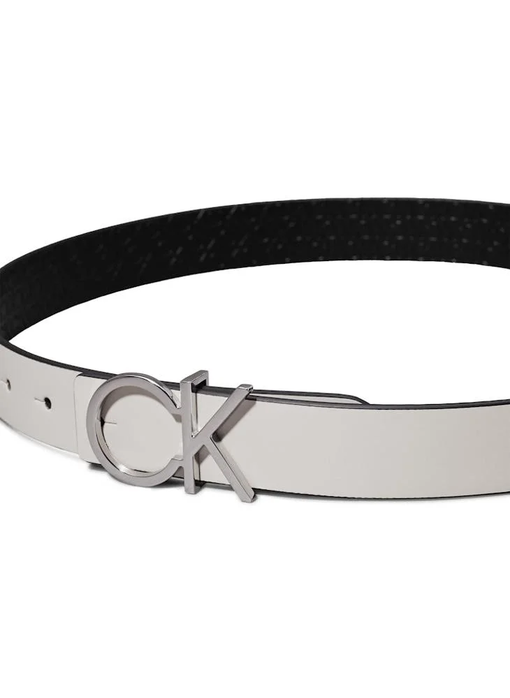 CALVIN KLEIN Logo Detailed Allocated Hole Buckle Belt