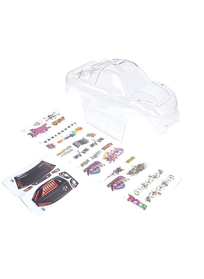 SummitLink Custom Body Clear Unpainted with Stickers Clear Body Compatible for 1/10 Scale RC Car or Truck (Truck not Included) R-C-01 - Image 2