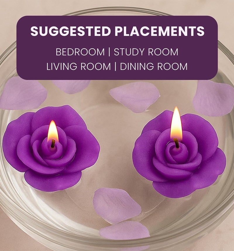 Iris Homefragrances Aromatic Floating Candle- Pack of 2- Lavneder- 40g Each(Set of 2) (Lavender) - Image 5
