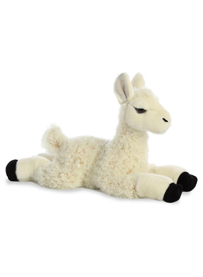 AURORA ® Adorable Flopsie™ Llama Stuffed Animal - Playful Ease - Timeless Companions - White 12 Inches  - Image 1