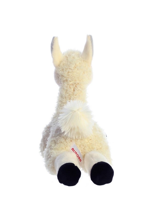 AURORA ® Adorable Flopsie™ Llama Stuffed Animal - Playful Ease - Timeless Companions - White 12 Inches  - Image 3