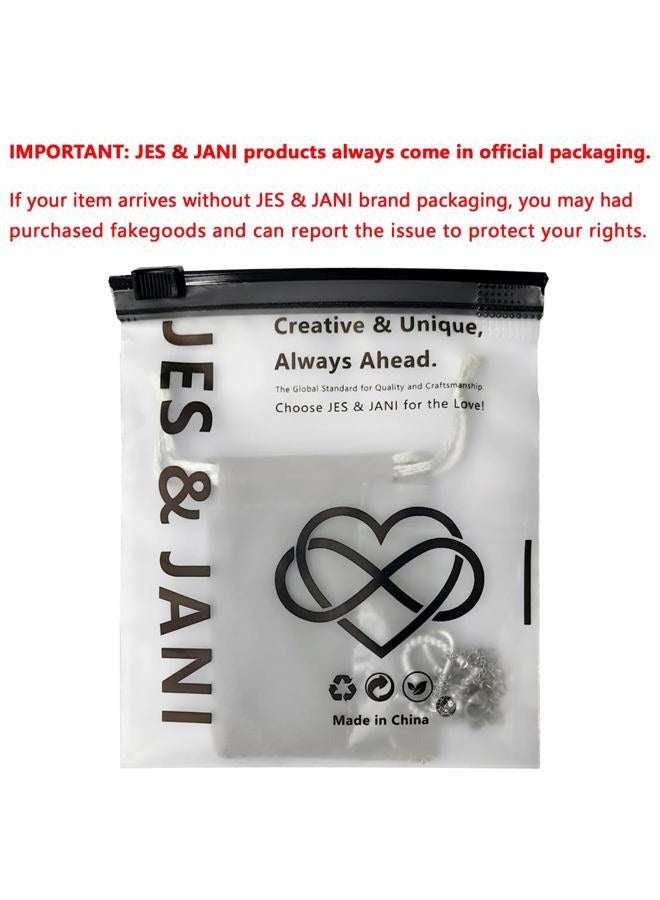 JES & JANI Infinity Heart Necklace for Women, Love Heart Pendant with Cubic Zirconia and Infinity Necklace for Girlfriend, 16" Chain with 2" Extender, Silver Plated, No Gemstone - Image 2