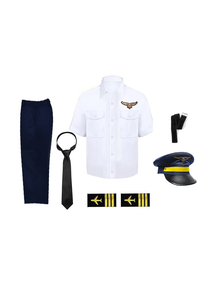 costumax Pilot uniform with white shirt for boys  - Image 2
