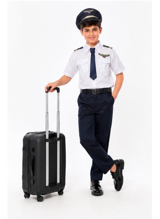 costumax Pilot uniform with white shirt for boys - Image 2