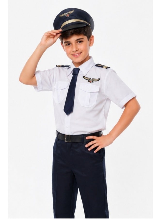 costumax Pilot uniform with white shirt for boys - Image 3