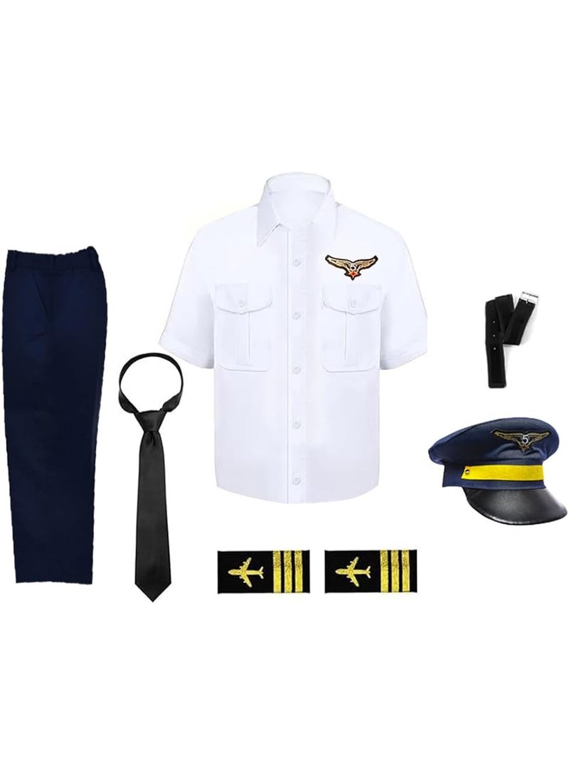 costumax Pilot uniform with white shirt for boys - Image 5