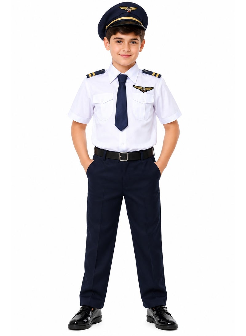 costumax Pilot uniform with white shirt for boys - Image 2