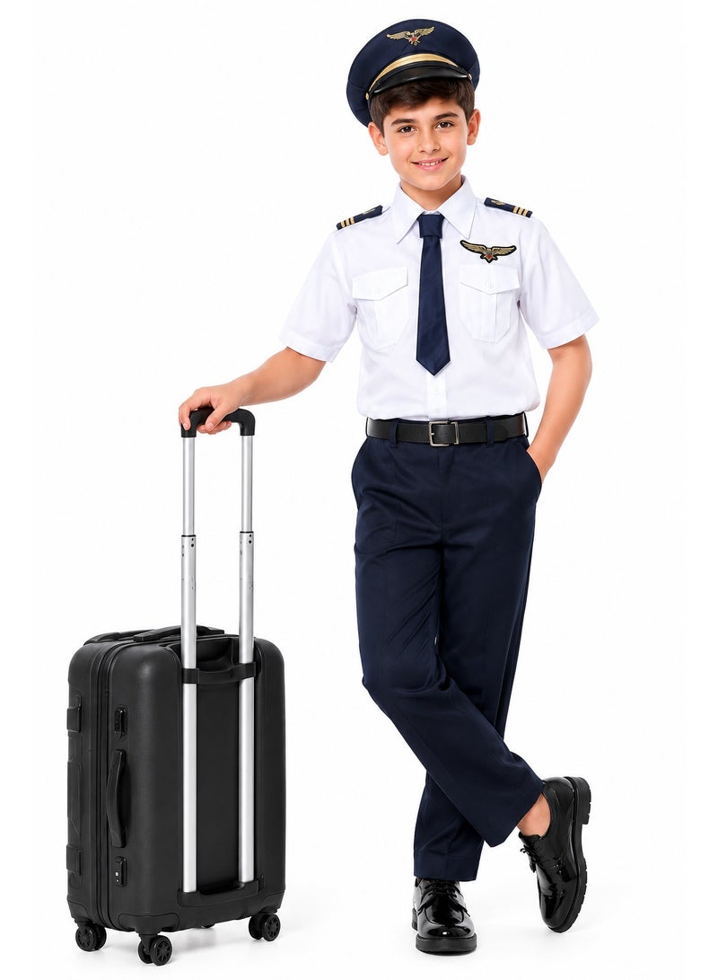 costumax Pilot uniform with white shirt for boys - Image 4