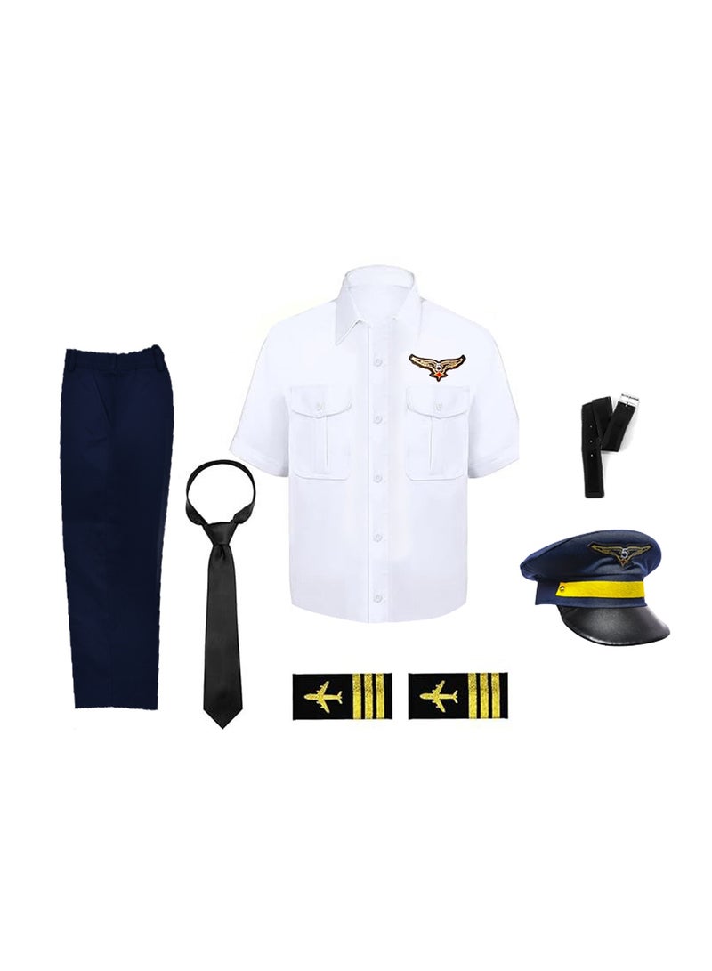 costumax Pilot uniform with white shirt for boys - Image 5