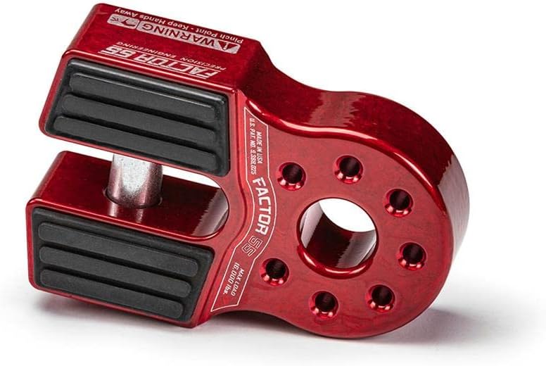Factor 55 FLATLINK Winch Shackle Mount - Red - Image 1