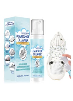 Shoe Cleaning Kit, 100ml White Shoe Cleaner, Shoe Cleaner Sneakers Kit Removes Dirt and Stain, Sneaker Cleaning kit for White Shoes, Suede, Leather, Knit, Boots, Canvas, Fabric