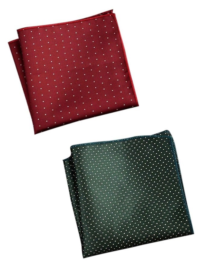 4 Pack Pocket Squares for Men Men's Handkerchief Mens Pocket Squares Set Hankies for Wedding Party Assorted Colors 23 x 23 cm - Image 3
