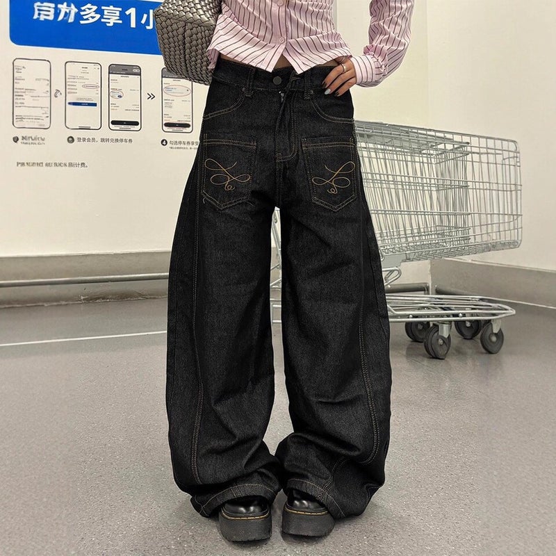 Unisex Casual Daily Denim Jeans - Image 1