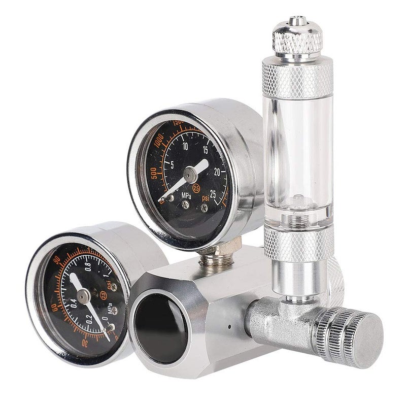 Aquarium CO2 Regulator, Bubble Counter Check Valve with Dual Gauge Display, Applicable for Aquatic Plant Growth (Ordinary Large Double Table - Image 4