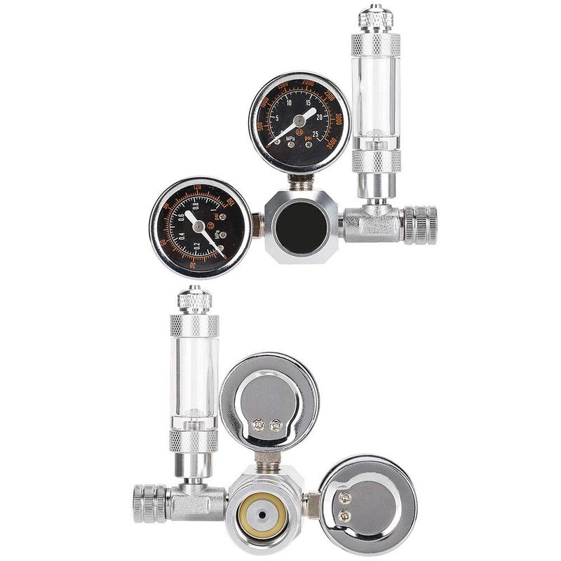 Aquarium CO2 Regulator, Bubble Counter Check Valve with Dual Gauge Display, Applicable for Aquatic Plant Growth (Ordinary Large Double Table - Image 5